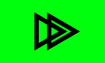 Arrow design elements, simple icon design and easy to use because it uses a green screenの写真素材