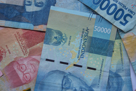 Stock photo of Indonesian rupiah, the official currency of Indonesia. world currencyの写真素材