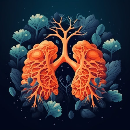 World Bronchiectasis Day illustration banner design, sutable to create custom banner or flayer with theme World Bronchiectasis Dayの素材