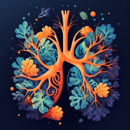 World Bronchiectasis Day illustration banner design, sutable to create custom banner or flayer with theme World Bronchiectasis Dayの素材