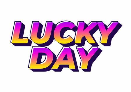 Retro comic style text with vibrant gradient color combinationのイラスト素材