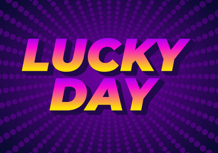 Retro comic style text with vibrant gradient color combinationのイラスト素材