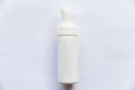 An empty Foam Dispenser bottle on a white background (isolated)の写真素材