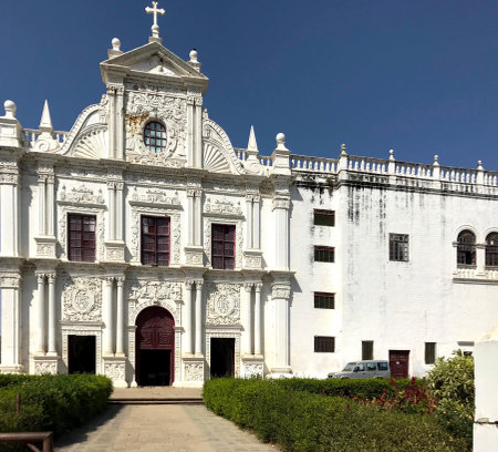 Diu, Gujarat/India - April 1, 2018 : St. Paul's Church Diuのeditorial素材