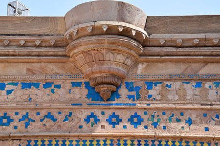 Gwalior, Madhya Pradesh/India : March 15, 2020 - Exterior of Gwalior Fort 'Mughal Structure'のeditorial素材