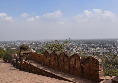 Gwalior City View from Gwalior Fortのeditorial素材
