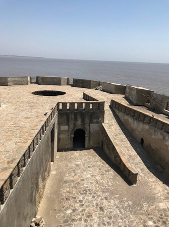 Diu, Gujarat/India : April 1, 2018 - Kala Pani Jail or Cellular Jail or Pani Kotha in Diu Island