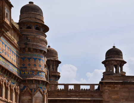 Gwalior, Madhya Pradesh/India : March 15, 2020 - Outer Structure of Gwalior Fortのeditorial素材