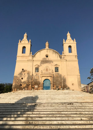 Diu, Gujarat/India : April 1, 2018 - Diu Museum or St. Thomas Museumのeditorial素材