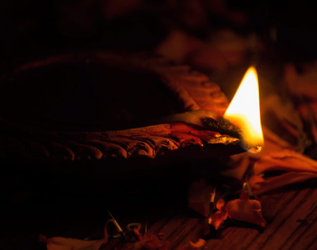 Diwali celebration lamp