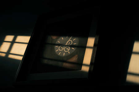 Light falling onto the watchの写真素材