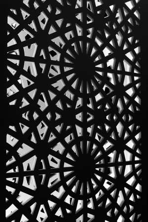 Black and white abstract windows patternの写真素材