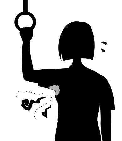 sweat smellのイラスト素材