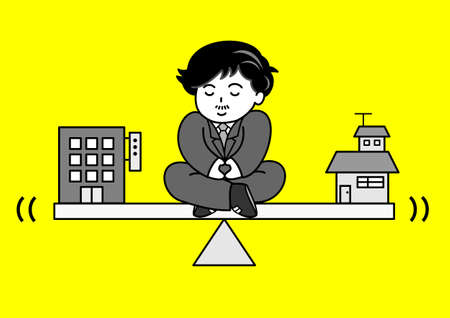 work life balanceのイラスト素材