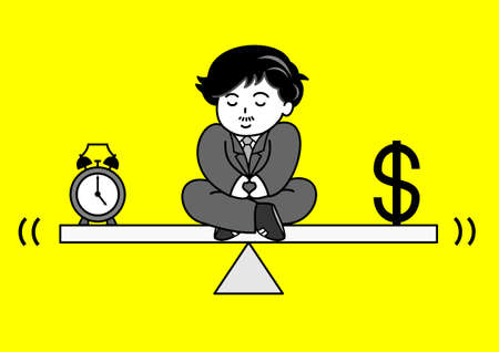 time money balanceのイラスト素材
