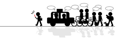 traffic jamのイラスト素材