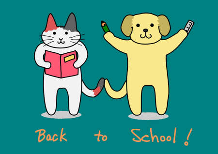 back to schoolのイラスト素材