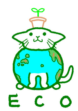 Ecological Catのイラスト素材