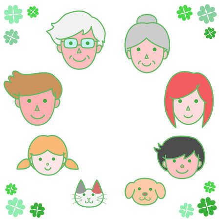 Family circleのイラスト素材