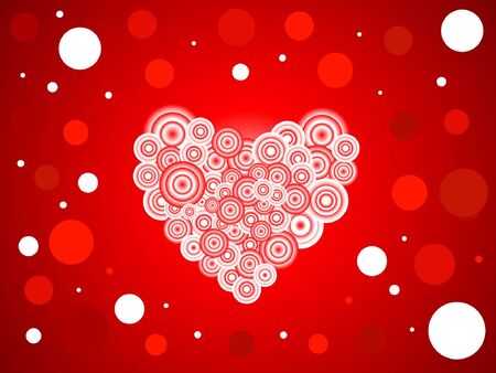 Romantic heart backgroundのイラスト素材
