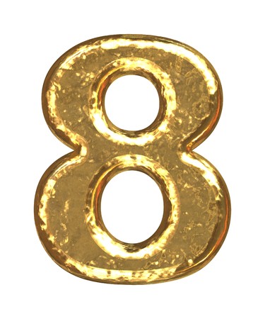 Gold number as bars.Letter as grainy bar of gold
の写真素材