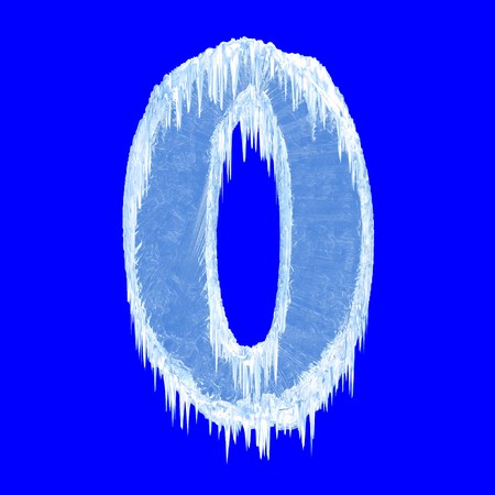 Icing alphabet. Number zero の写真素材