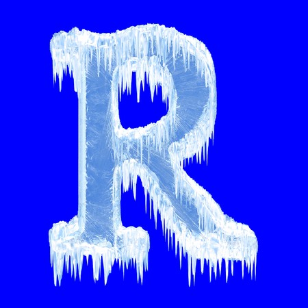 Icing alphabet. Letter R. Upper case の写真素材