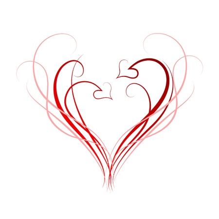 Hearts backgroundのイラスト素材