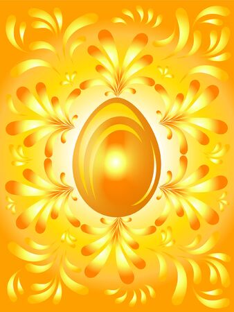 Golden Easter Eggs backgroundのイラスト素材