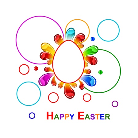 Colorful Easter backgroundのイラスト素材