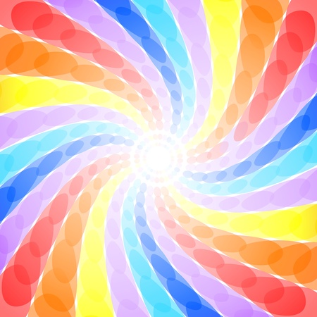 Beautiful abstract rainbow swirl backgroundのイラスト素材