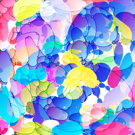 Abstract vivid background with multicolored elements.のイラスト素材