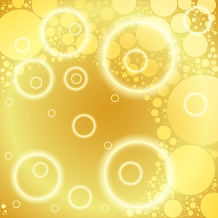 Light golden abstract background with glow rings and luminous circles. Glowing romantic texture for your designのイラスト素材