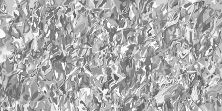 Crumpled silver foil sheet texture. Wrinkled metal background. Copy space for your text. Pattern for your business card, leaflet, design. Vector backgroundのイラスト素材