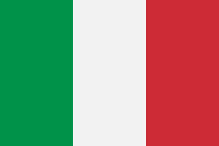 Flag of Italy. Republic of Italy official national flag. Flat icon. Texture map. Vector illustrationのイラスト素材