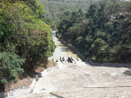 wadok pacal dam is a dam that was built in 1933 during the Dutch colonial era, this dam is located in the city of Bojonegoro, Indonesia.のeditorial素材