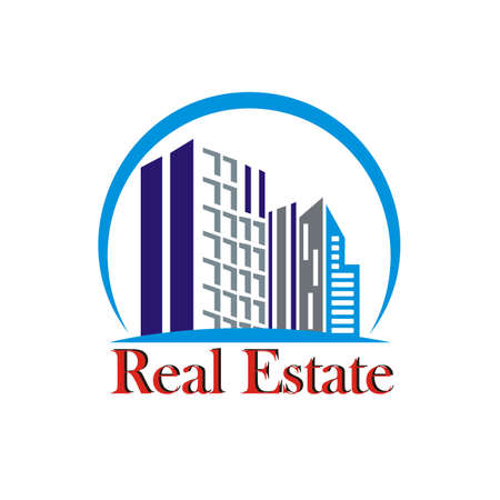 Abstract building. Logo for real estateのイラスト素材