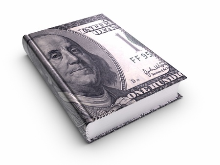 Book Covered with 100 US Dollar.の写真素材