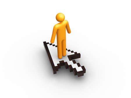 On The Cursorの写真素材