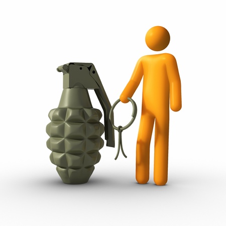 Dangerous business concept.の写真素材