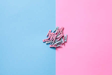 newborn background decoration with copy space. Concept newborn gender predict.の写真素材
