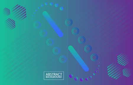 abstract gradient geometric shapes and linesのイラスト素材