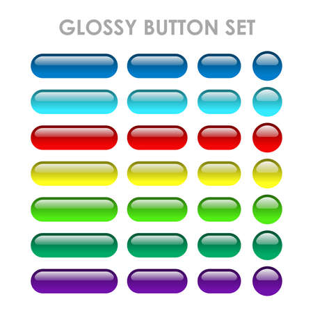 Rounded web menu barsのイラスト素材