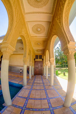 Beautiful architechture of Astaka Morocco or Morocco Pavilion in Putrajaya, Malaysiaのeditorial素材