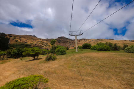 Beautiful scenery from Christchurch Gondola Station at the top of Port Hills, Christchurch, Canterbury, New Zealand.のeditorial素材
