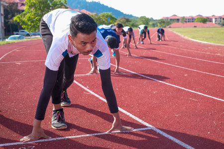 Muadzam Shah, Malaysia - November 22nd, 2018. Muadzam Shah's Vocational College annual sports game. ...