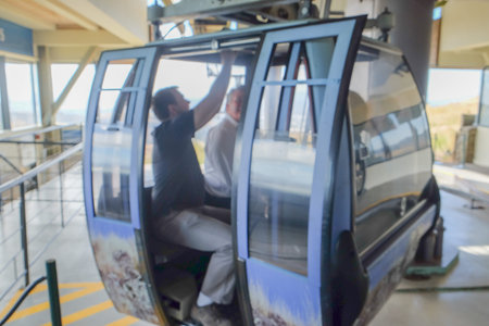 Christchurch, New Zealand - December 14th ,2017 : Christchurch Gondola Station at Port Hills,...