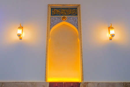 Sendayan, Malaysia- November  4th, 2019 : Beautiful interior view of the newly built Sri Sendayan Mosque.のeditorial素材