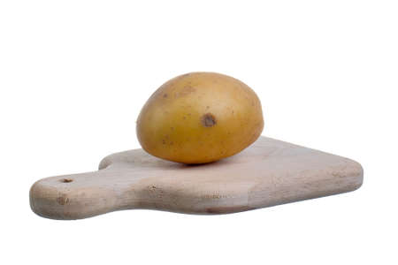 Potato on white background.の写真素材