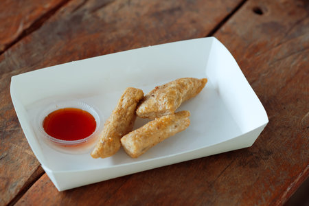 Local food in Terengganu, Malaysia. Known as Keropok Lekor. Kerepok Lekor is traditional Malaysian...